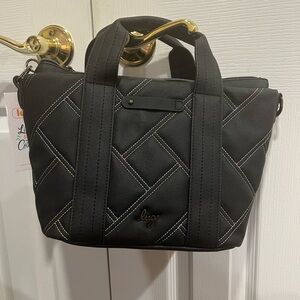 LUG Dory Matte Luxe VL Crossbody Bag - Black IcePop Stitch - NWT